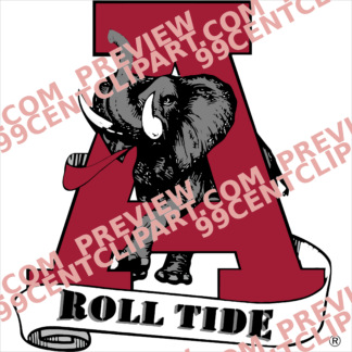 Alabama-Inspired Football Practice Design 02 | SVG, DXF & PNG