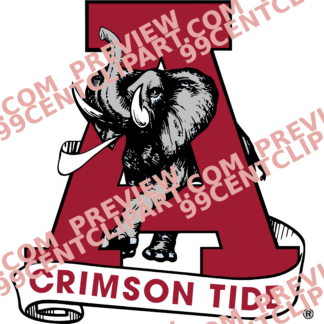 Alabama-Inspired Football Practice Design 03 | SVG, DXF & PNG
