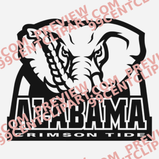 Alabama-Inspired Football Practice Design 05 | SVG, DXF & PNG