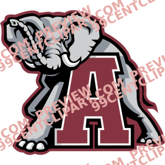 Alabama-Inspired Football Practice Design 06 | SVG, DXF & PNG