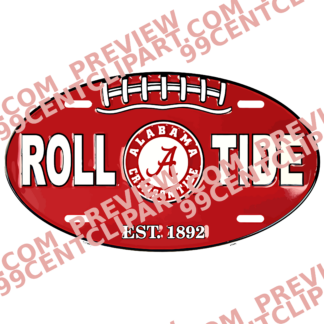 Alabama-Inspired Football Practice Design 07 | SVG, DXF & PNG