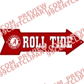 Alabama-Inspired Football Practice Design 09 | SVG, DXF & PNG