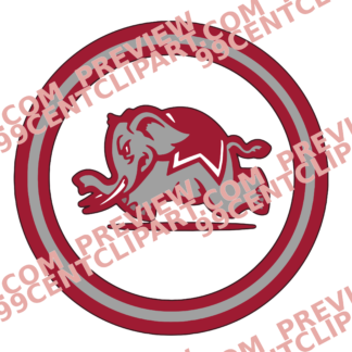 Alabama-Inspired Football Practice Design 10 | SVG, DXF & PNG