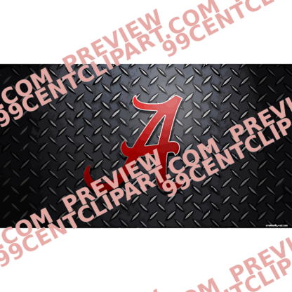 Alabama-Inspired Football Practice Design 14 | SVG, DXF & PNG