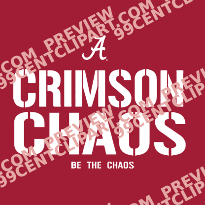 Alabama-Inspired Football Practice Design 20 | SVG, DXF & PNG