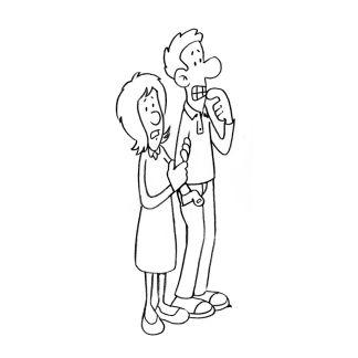 Cartoon Couple Emotions Design 03 | SVG, DXF & PNG