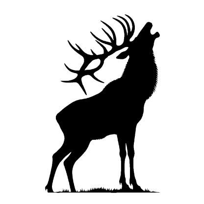 Deer & Elk Silhouettes Design 20 | SVG, DXF & PNG