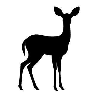 Deer & Elk Silhouettes Design 21 | SVG, DXF & PNG