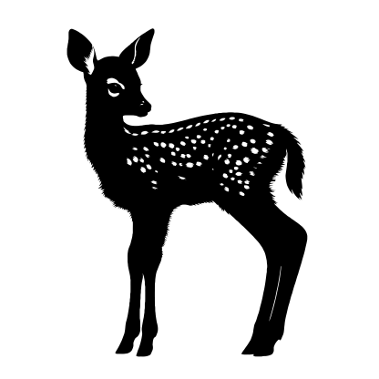 Deer & Elk Silhouettes Design 23 | SVG, DXF & PNG