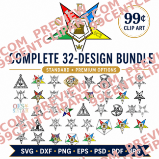 32 Eastern Star Practice Designs | Standard & Premium Bundles