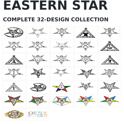 32 Eastern Star Practice Designs | Standard & Premium Bundles
