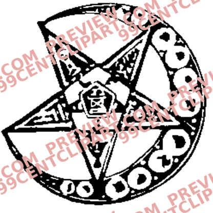 Eastern Star Practice Design 01 | SVG, DXF & PNG
