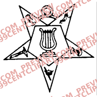 Eastern Star Practice Design 05 | SVG, DXF & PNG