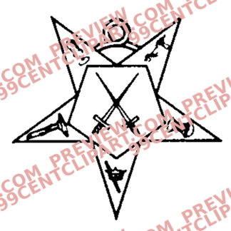 Eastern Star Practice Design 06 | SVG, DXF & PNG