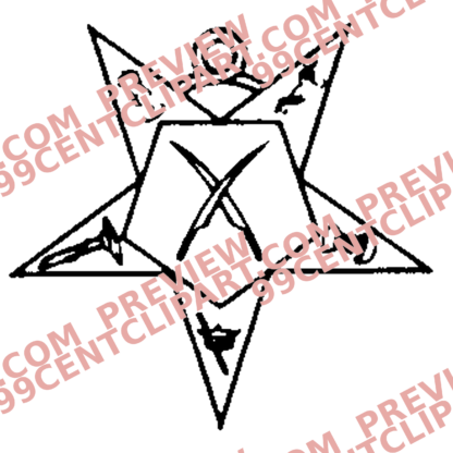Eastern Star Practice Design 07 | SVG, DXF & PNG