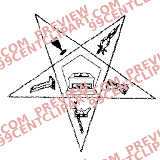 Eastern Star Practice Design 08 | SVG, DXF & PNG