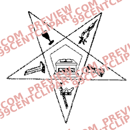 Eastern Star Practice Design 08 | SVG, DXF & PNG