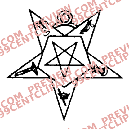 Eastern Star Practice Design 14 | SVG, DXF & PNG