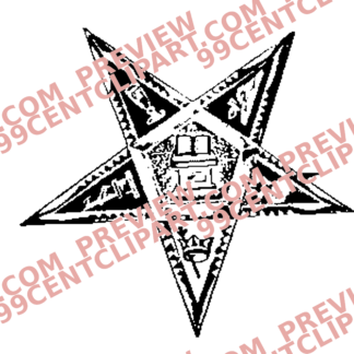 Eastern Star Practice Design 19 | SVG, DXF & PNG