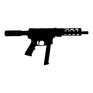 Gun Silhouettes Design 01 | SVG, DXF & PNG