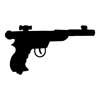 Gun Silhouettes Design 04 | SVG, DXF & PNG