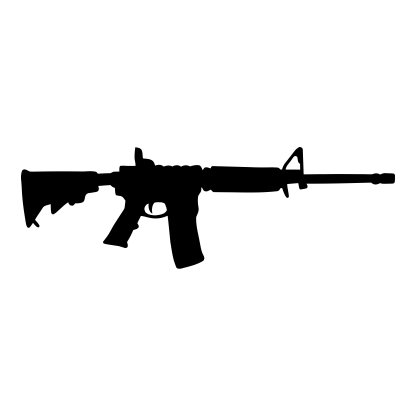 Gun Silhouettes Design 05 | SVG, DXF & PNG
