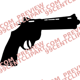 Gun Silhouettes Design 06 | SVG, DXF & PNG