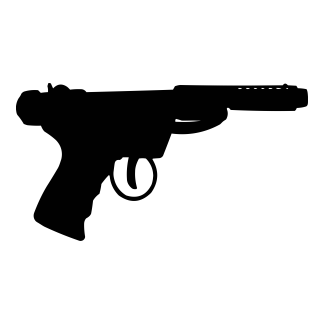 Gun Silhouettes Design 09 | SVG, DXF & PNG