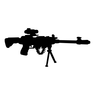 Gun Silhouettes Design 22 | SVG, DXF & PNG