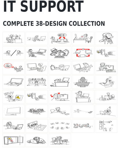 38 IT Support Designs | Standard & Premium Bundles