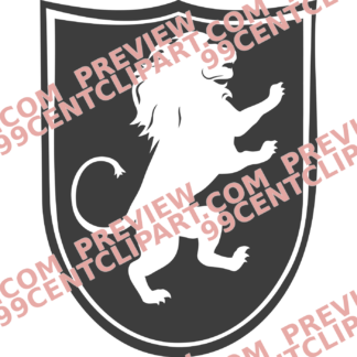 Knight & House Crests Design 20 | SVG, DXF & PNG