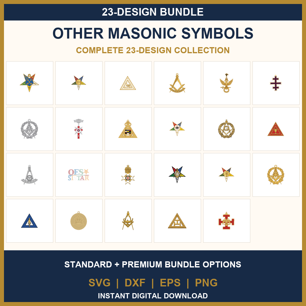 23 Other Masonic Symbols Collection