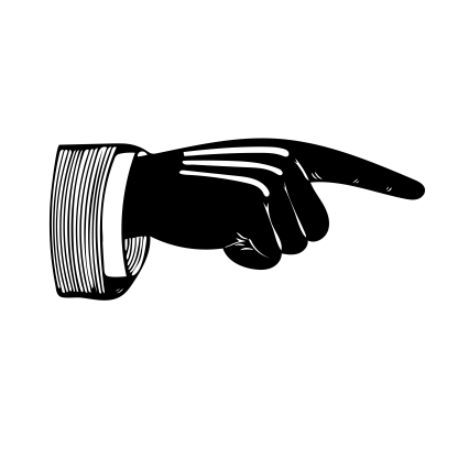 Vintage Pointing Hands Design 23 | SVG, DXF & PNG