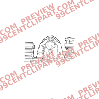 Sketch Online Learning Characters Design 02 | SVG, DXF & PNG