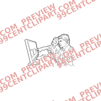 Sketch Online Learning Characters Design 16 | SVG, DXF & PNG