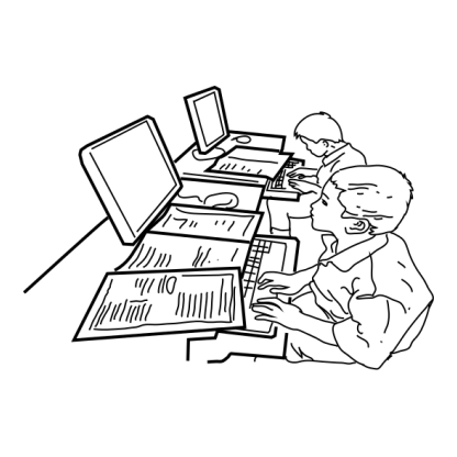 Sketch Online Learning Characters Design 23 | SVG, DXF & PNG