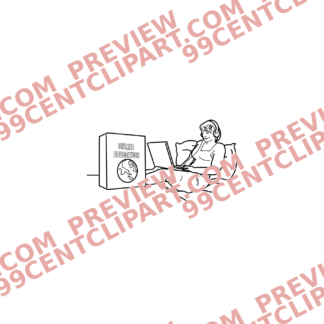 Sketch Online Learning Characters Design 24 | SVG, DXF & PNG