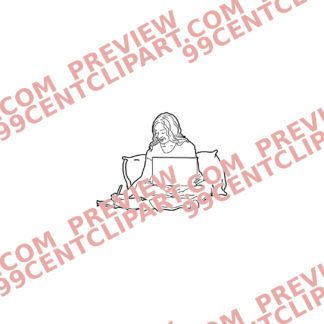 Sketch Online Learning Characters Design 29 | SVG, DXF & PNG