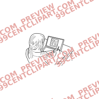 Sketch Online Learning Characters Design 30 | SVG, DXF & PNG