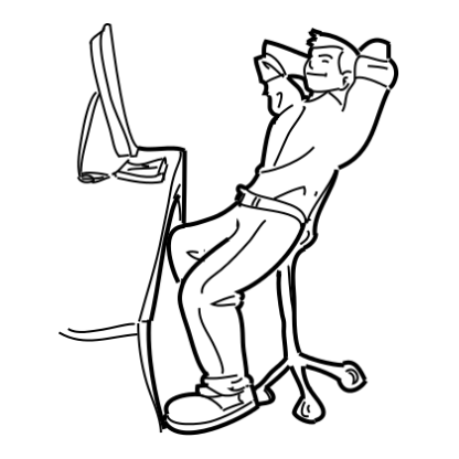 Sketch Businessmen With Technology Design 04 | SVG, DXF & PNG