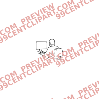 Sketch Businessmen With Technology Design 09 | SVG, DXF & PNG