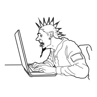 Sketch Businessmen With Technology Design 34 | SVG, DXF & PNG
