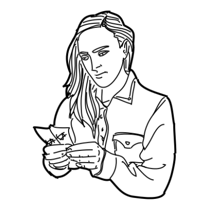 Sketch Business Money Characters Design 06 | SVG, DXF & PNG