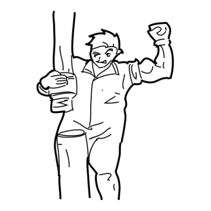 Sketch Construction Trades Characters Design 06 | SVG, DXF & PNG