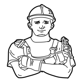 Sketch Construction Trades Characters Design 10 | SVG, DXF & PNG