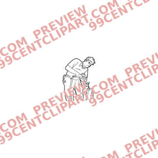 Sketch Construction Trades Characters Design 19 | SVG, DXF & PNG