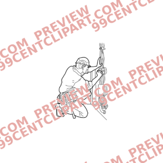 Sketch Construction Trades Characters Design 26 | SVG, DXF & PNG