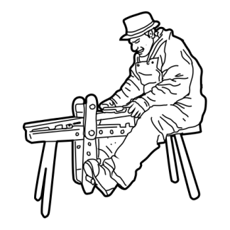 Sketch Construction Trades Characters Design 32 | SVG, DXF & PNG