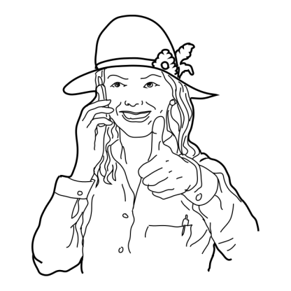 Sketch Businesswomen With Technology Design 35 | SVG, DXF & PNG