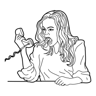 Sketch Businesswomen With Technology Design 38 | SVG, DXF & PNG